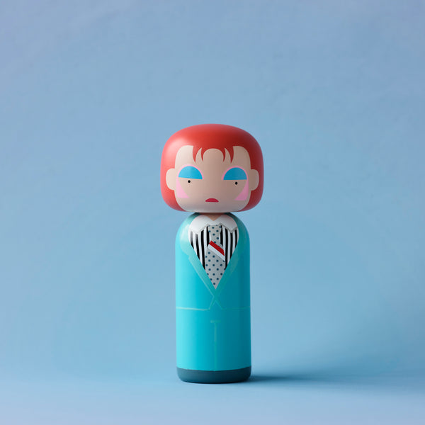 David Bowie Kokeshi Doll <br>
Life on Mars <br>
(H 14.5) cm