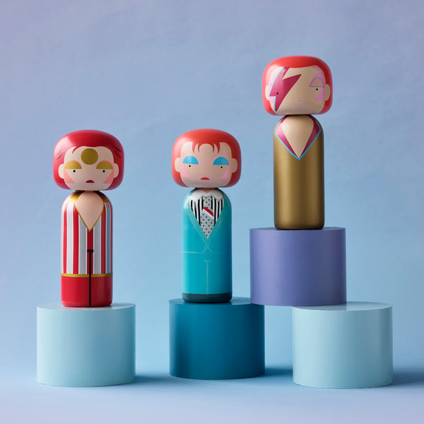 Ziggy Stardust Kokeshi Doll <br>
(H 21.5) cm