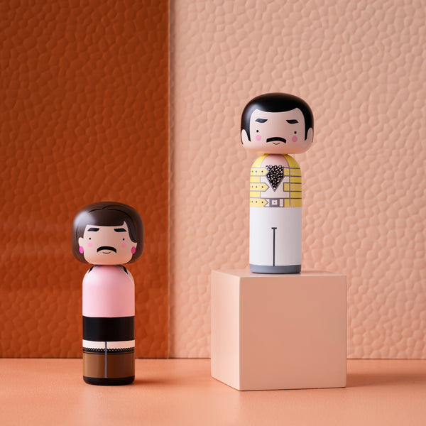 Freddie Mercury Kokeshi Doll <br>
I Want to Break Free <br>
(H 14.5) cm
