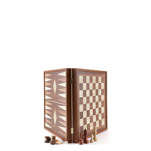 2 in 1 Combo <br> Chess and Backgammon <br> (27 x 27) cm