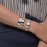 Inès Multi Thin Cuff <br> Navy Blue