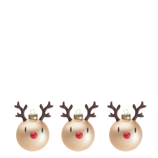 Mini Reindeer Ornament <br> Brown