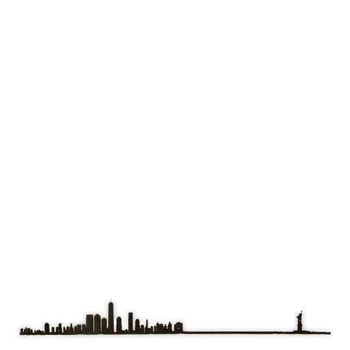 New York Skyline <br> Black <br> 50 cm
