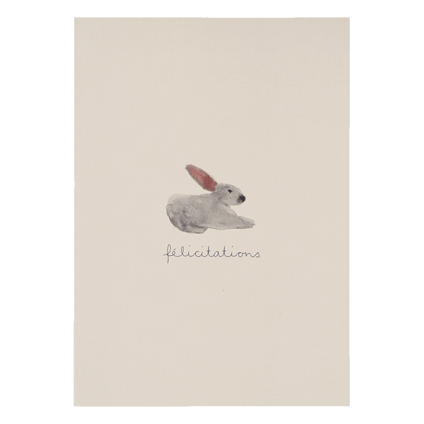 Greeting Card <br> Rabbit <br> Congratulations