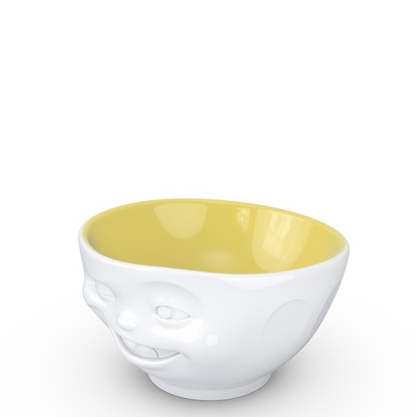 White / Saffron Bowl <br> Winking <br> 500 ml