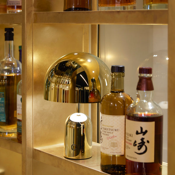 Bell Portable LED <br> Rechargeable Table Lamp <br> Gold <br> (L 28 x W 7.6 x H 28) cm