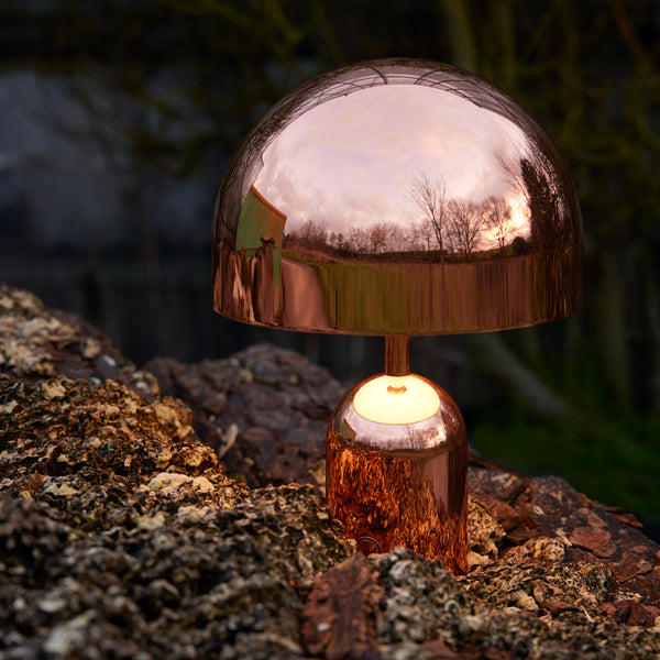 Bell Portable LED <br> Rechargeable Table Lamp <br> Copper <br> (L 28 x W 7.6 x H 28) cm