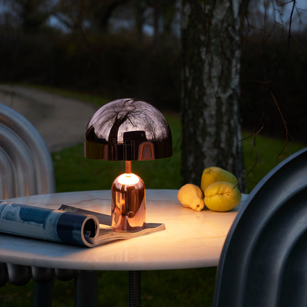 Bell Portable LED <br> Rechargeable Table Lamp <br> Copper <br> (L 28 x W 7.6 x H 28) cm