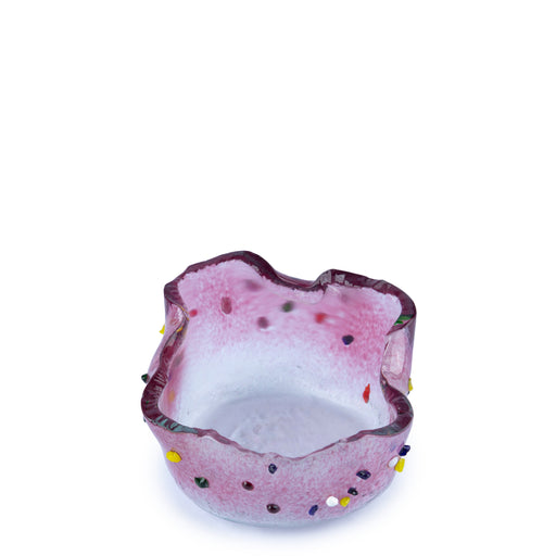 Deep Bowl <br> Pink with Multicolor Dots <br> (Ø 12 x H 7) cm
