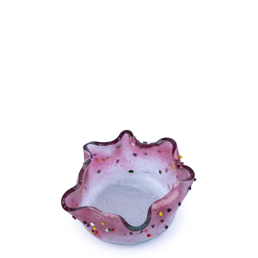 Deep Bowl <br> Pink with Multicolor Dots <br> (Ø 9 x H 5) cm