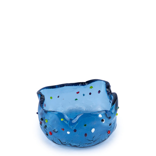 Deep Bowl <br> Light Blue with Multicolor Dots <br> (Ø 9 x H 5) cm