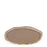 Round Flat Platter <br> Brown with Gold Rim <br> (Ø 40) cm