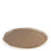 Round Flat Platter <br> Brown with Gold Rim <br> (Ø 50) cm