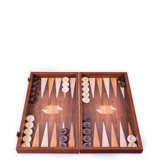 Geometrical Wood Motif <br> Backgammon Set <br> (47 x 24.5) cm