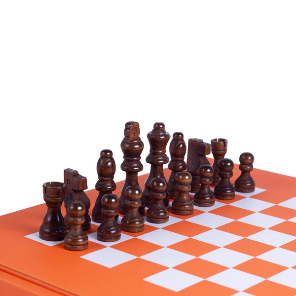 Chess Set <br> Tangerine <br> (L 36.5 x H 5.2) cm