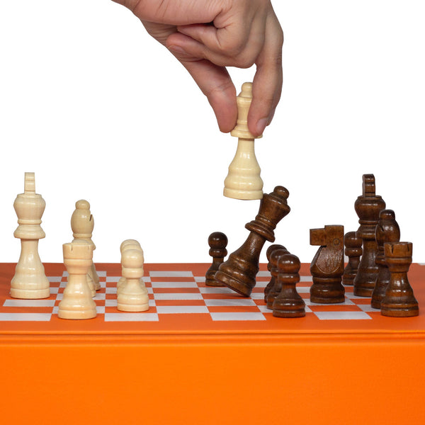 Chess Set <br> Tangerine <br> (L 36.5 x H 5.2) cm
