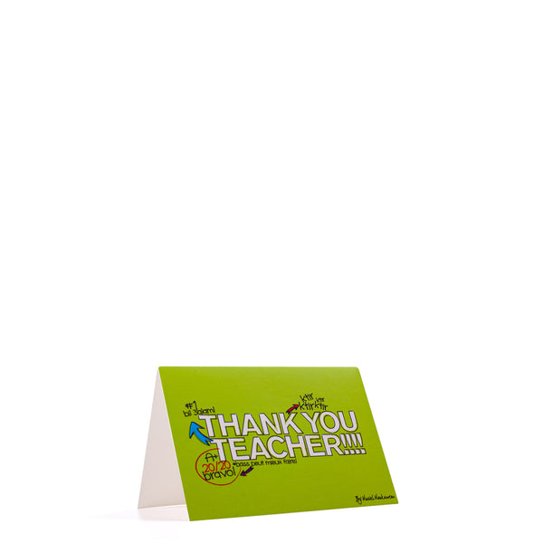 Thank You Teacher <br>Greeting Card / Small