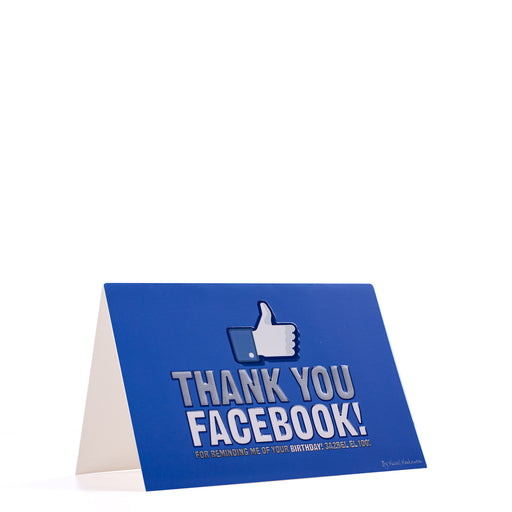Thank You Facebook <br>Greeting Card