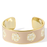 Peony Cuff<br> Beige Mastic