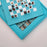 Chess Set <br> Turquoise <br> (L 36.5 x H 5.2) cm