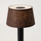 Humble Two <br> Rechargeable Table Lamp <br> Black Body & Brown Linen Shade