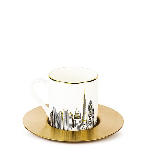 UAE Skyline Espresso Cup with Saucer <br> 
Set of 6