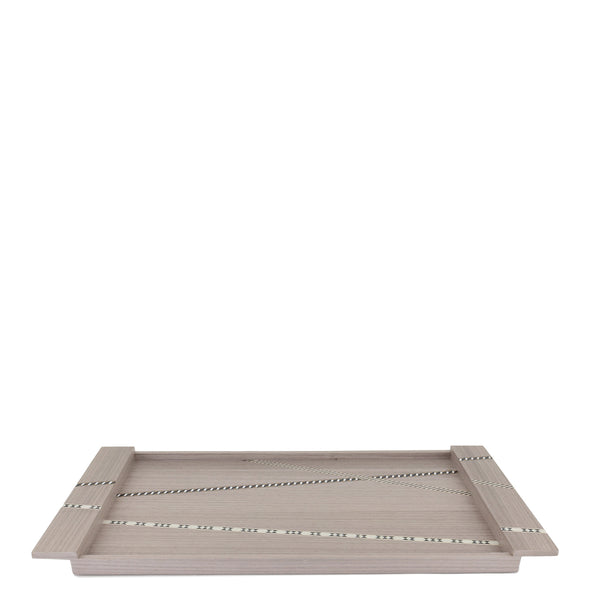 Funquetry Crisscross Tray <br> Grey <br> (L 56 x W 30) cm