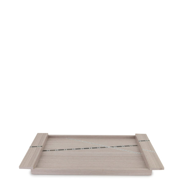 Funquetry Crisscross Tray <br> Grey <br> (L 44 x W 23) cm