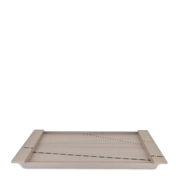 Funquetry Crisscross Tray <br> Grey <br> (L 56 x W 30) cm