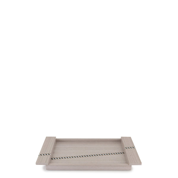 Funquetry Crisscross Tray <br> Grey <br> (L 33 x W 17) cm