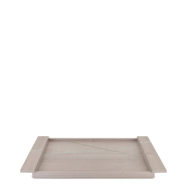 Funquetry Crisscross Tray <br> Grey <br> (L 44 x W 23) cm