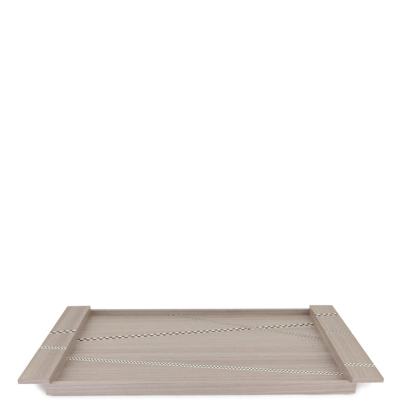 Funquetry Crisscross Tray <br> Grey <br> (L 56 x W 30) cm