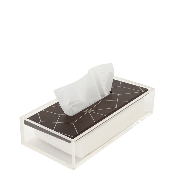 Classic Fusion Tissue Box <br> Brown <br> (L 25 x W 12) cm