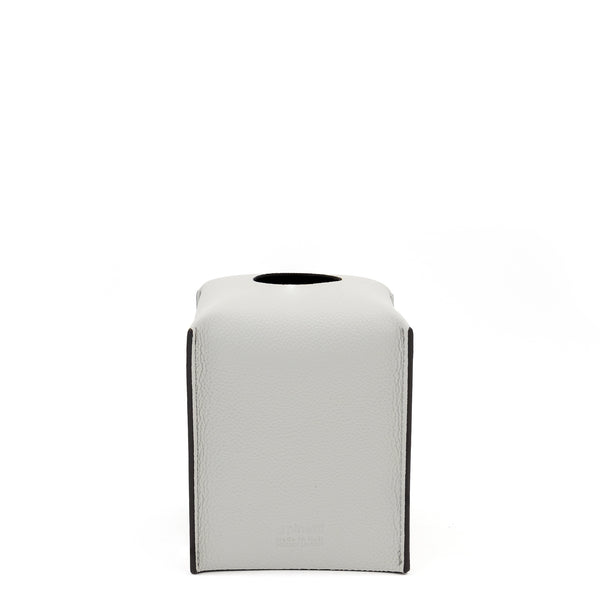 Soft Square Tissue Box <br> Light Grey <br> (L 12.2 x W 10.7 x H 12.5) cm
