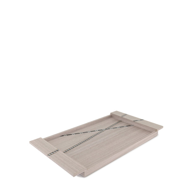 Funquetry Crisscross Tray <br> Grey <br> (L 44 x W 23) cm