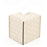 Soft Square Tissue Box <br> Cream Printed Taupe <br> (L 12.2 x W 10.7 x H 12.5) cm