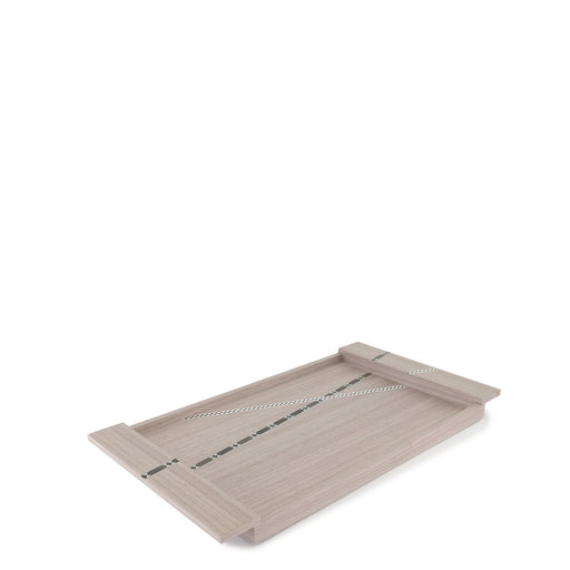 Funquetry Crisscross Tray <br> Grey <br> (L 44 x W 23) cm