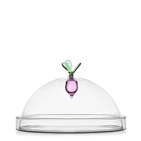 Vegetables Dish with Dome <br> 
Onion <br> 
(Ø 20 x H 10 x 14) cm