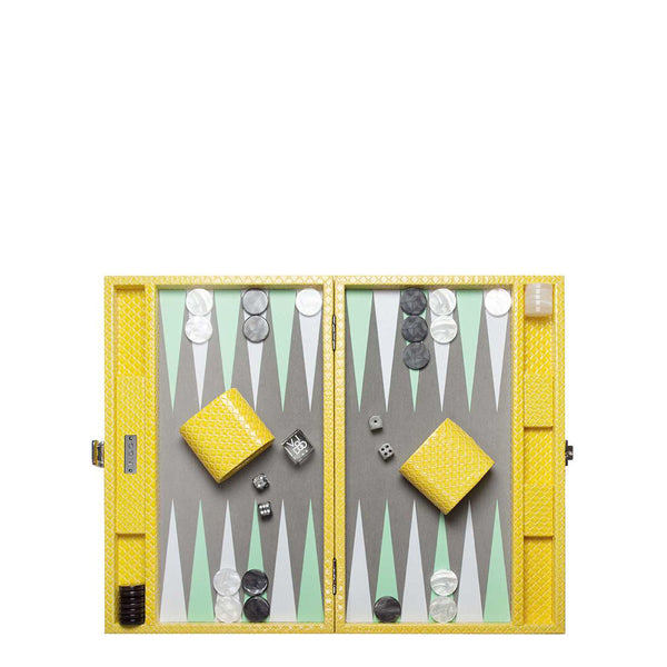 Lemon Snake <br> Backgammon Set <br> (L 38 x W 24.5) cm