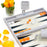 Cool Grey & Orange Snake <br> Backgammon Set <br> (L 38 x W 24.5) cm