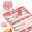 Pink Stingray <br> Backgammon Set <br> (L 38 x W 24.5) cm