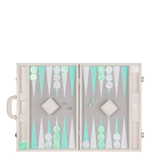 Pearl Lizard <br> Backgammon Set with Handle <br> (L 52 x W 36) cm