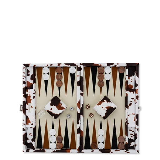 Cow Skin
 <br> Backgammon Set <br> 
(L 38 x W 24.5) cm