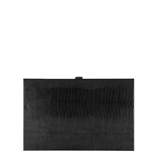 Jet Black Lizard <br> Backgammon Set <br> (L 38 x W 24.5) cm