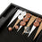 Jet Black Lizard <br> Backgammon Set <br> (L 38 x W 24.5) cm