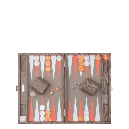 Brown Snake <br> Backgammon Set <br> (L 38 x W 24.5) cm