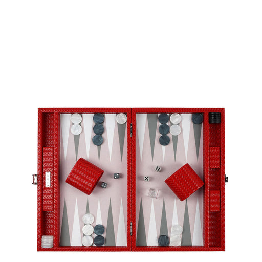 Ruby Braided <br> Backgammon Set <br> (L 38 x W 24.5) cm