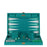 Teal Alligator <br> Backgammon Set <br> (L 38 x W 24.5) cm