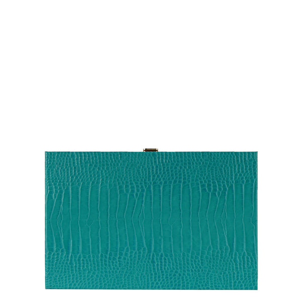 Teal Alligator <br> Backgammon Set <br> (L 38 x W 24.5) cm