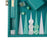 Teal Alligator <br> Backgammon Set <br> (L 38 x W 24.5) cm